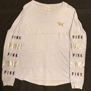 Pink Long Sleeve Bling Shirt